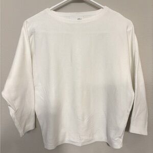 White 3/4 Sleeve Sweater